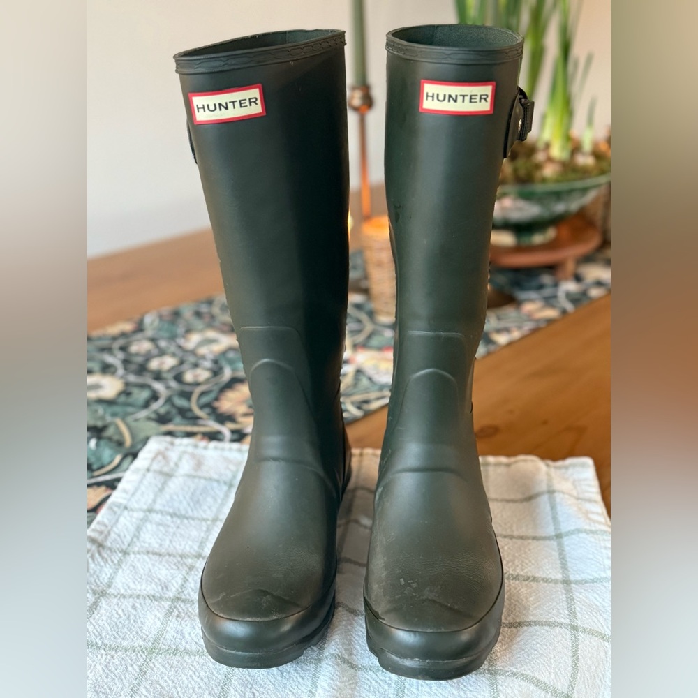 Women’s Hunter rain boots- Huntress in Dark Green